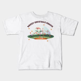 Merry Christmas Humans Kids T-Shirt